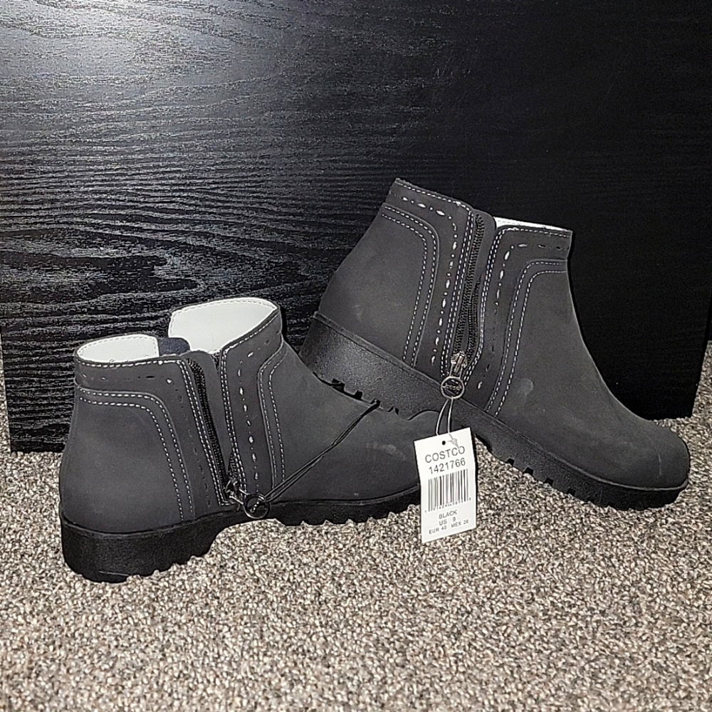 WEATHER READY Black Ankle Boots